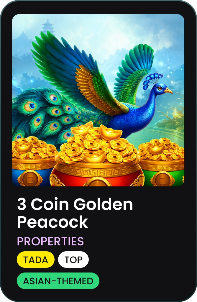 3 Coin Golden Peacock